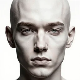 humanoid face by dan hillier, high contrast, intricate detail, super resolution, masterpiece