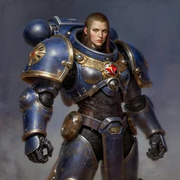 character portrait cyberpunk starcraft terran warhammer 4 0 k space marine tech priest warrior princess ( ( ( ( ( ( ( ( negative no not mona lisa ) ) ) ) ) ) ), character design, painting by gaston bussiere, katsuya terada, frank frazetta, tom of finland, trending on artstation
