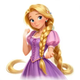 rapunzel, digital art, trending on artstation