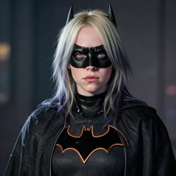 Billie Eilish as Batwoman 4k detail