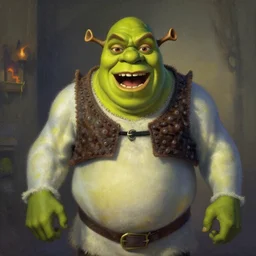 The Scream of Shrek, artwork by Georges de La Tour