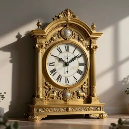 Neoclassical clock, unreal engine, octane render