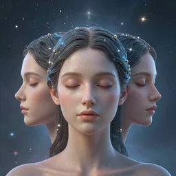 The true reality hides behind closed eyes United The Divine Trinity of Mind ,space & time 4k very intriguing Sapiential Divine Artificial intelligence