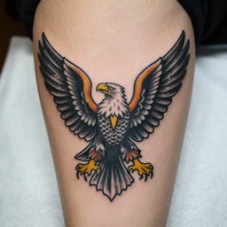 Tattoo of the eagle from Fernet Branca
