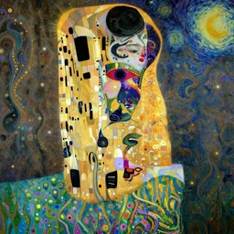 Rebirth by Karol Bak, Jean Deville, Gustav Klimt, and Vincent Van Gogh, portrait of a sacred serpent, Surreality, radiant halo, shed iridescent snakeskin, otherworldly, fractal structures, celestial, arcane, ornate gilded medieval icon, third eye, spirals