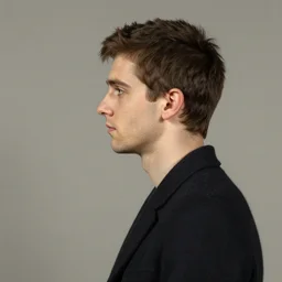 Gigachad Ernest Khalimov, profile view, by William Adolphe Bouguereau