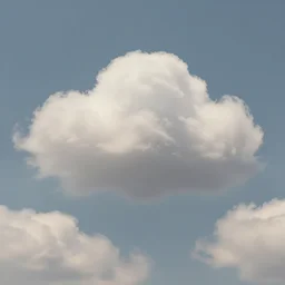 puffy peaceful clouds, matte painting, 4k