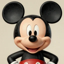 detailed portrait of Mickey Mouse by Ed Roth, rat fink style, highly detailed, textured, intricate, highly detailed, centered, artstation, concept art, sharp focus