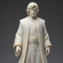 marble statue of obi wan kenobi, high detail, high definition, photorealistic, 8k