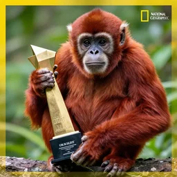 national geographic professional photo of primeape, award winning