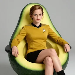 emma watson as an avocado chair, starfleet edition