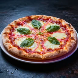 ultra realistic studio shot of a margherita hack, neon veins, cinematic, wet reflections, liflike, unreal engine 5, octane, smooth, rtx, ray tracing, hyper detailed, hyper realism, fantasy