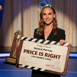 natalie portman on the price is right gameshow winning a huge prize