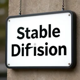 a sign that says stable diffusion