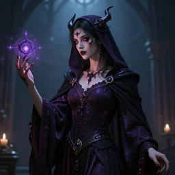 this graceful sorceror is motivated by religious fanaticism. he uses necromancy in his plots, often corrupting other magic - users to achieve his goals. he has demonic blood. trending on artstation deviantart pinterest hyper detailed photorealistic hd 8 k post - processing high resolution