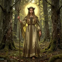 marzanna slavic goddess associated with seasonal rites based on the idea of death and rebirth of nature concept art ivan bilibin, full body!! contour light effect!! hd, 4 k, ultra clear detailed
