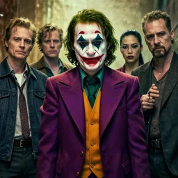 willem dafoe as the joker, tristan eaton, victo ngai, artgerm, rhads, ross draws