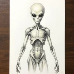 alien drawing anatomy by Gottfried Bammes