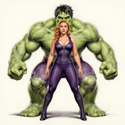symmetrical, full body within frame, scarlett johansson, as elegant hulk, eyes drawn by jose vergara, the most muscle pose, wide angle lens, full body profile, splash of colour, ultimate portrait painting, pencil and ink, charcoal, ultrafine design, fully clothed, ultimate perfect, greg rutkowski, wide angle lens, hyperrealism, realistic lighting