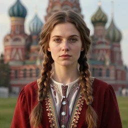 portrait of russia woman, 8 k uhd, unreal engine, octane render in the artstyle of finnian macmanus, john park and greg rutkowski