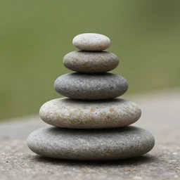 zen stone pyramid