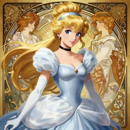 portrait of anime girl cinderella, ultra detailed, elegant, intricate, anime, dynamic lighting, digital art, digital painting, artstation, wlop, sharp focus, illustration, art by artgerm and greg rutkowski and alphonse mucha, 8 k