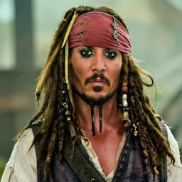 Film still close-up shot of Dwayne Johnson as Captain Jack Sparrow from the movie Pirates of the Caribbean. Dwayne The Rock Johnson Photographic, photography
