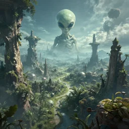 alien world inmense view