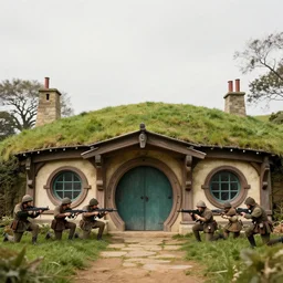 photo of swat raid on the hobbit house