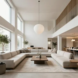 environment art, large loft lounge venue, streamline moderne