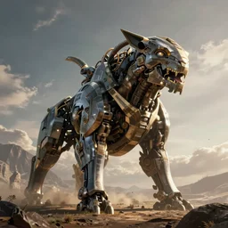 giant mechanical creature machine like horizon forbidden west horizon zero with parametric design animal by zara hadid