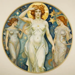 queen of jupiter by alphonse mucha, raymond swanland, zdzisław beksinski, iris van herpen!!! and alphonse mucha. highly detailed!, hyper - real, beautiful!