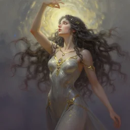 gaia rises and claims what is hers. digital painting, 8 k