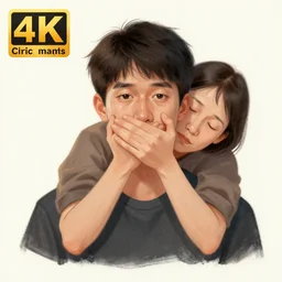 portrait of the man who's mother is ashamed of, concept art, 4 k.