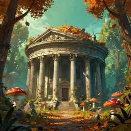 🍄🍂🏦🌿, style artstation, style greg rutkowsk, comic art book,, octane render, unreal engine 6, epic game graphics, fantasy, ciberpunk, post - apocaliptic, ray tracing