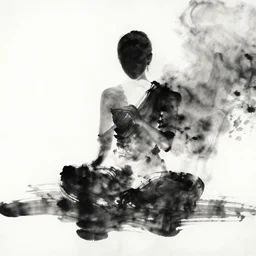 zen, ink, elegant