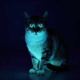 glow in the dark cat
