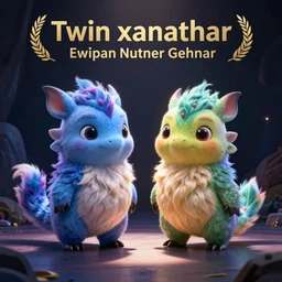 twin xanathar creatures in the style of pixar, adorable and whimsical,, fantasy, elegant, digital painting, artstation, unreal engine, octane render, concept art, matte, sharp focus, vibrant colors, high contrast, illustration, art by justin gerard