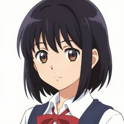 a high detail portrait of high school girl by makoto sinkai, by BUNBUN, in simple background, CLIP STADIO, mad painting