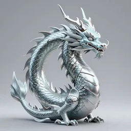 game character beautiful sea dragon half fish half dragon, armored skin, by Ruan Jia and Gil Elvgren, fullbody