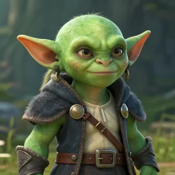 medium portrait of a handsome goblin, green skin, ffxiv, final fantasy 1 4 screenshot, octane render, 8 k, fantasy, rule of thirds, sharp focus