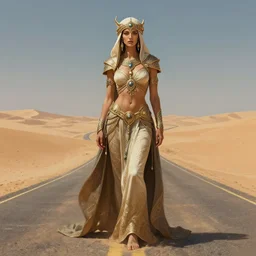 a full body portrait of a beautiful post apocalyptic offworld desert bedouin blind barbarian leper by the road, intricate, elegant, highly detailed, digital painting, artstation, concept art, smooth, sharp focus, illustration, art by krenz cushart and artem demura and alphonse mucha