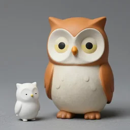 cute cat owl figure by naoto hattori and chris dyer