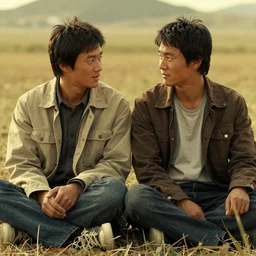 korean film still from korean adaptation of Brokeback Mountain (2005)