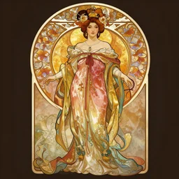 full body portrait shot of a beautiful chinese princess wearing flowing colourful clothes, highly detailed, by alphonse mucha, rhads, ross tran, artstation, artgerm, octane render, 1 6 k