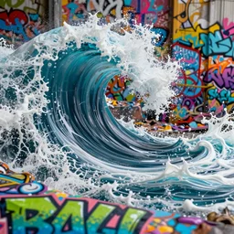 yoshi island waves caustics fluid simulation lighting impressive colorful masterpiece graffiti hyper perspective textured detailed intricate sharp focus 8 k octane render nvidia raytracing demo