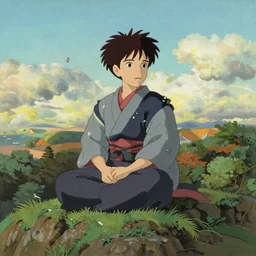 a  traditional Japanese quite Torri on a mountain, by studio ghibli painting, by Joaquin Sorolla rhads Leyendecker, Torri,  traditional Japanese colors, superior quality, masterpiece