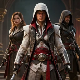 tom holland in assassins creed, stunning 3 d render inspired art by greg rutkowski and xiang duan and thomas eakes, realistic, highly detailed attributes and atmosphere, dim volumetric cinematic lighting, 8 k octane detailed render, post - processing, masterpiece,