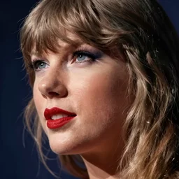 taylor swift with a giant forehead