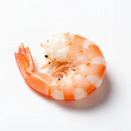 enamel shrimp cocktail, professional product shot, isolated on a pure white background, centered, entire object in frame, sharp focus, soft studio lighting
